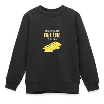 Butter, als Sie Prüfen und Foodie Geschenk - Kinder Premium Organic Sweatshirt - Schwarz - Vorne - AI Model Kid Female (0cm)