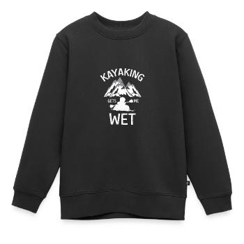 Bringt mich nass Sportbegeisterte Gift - Kinder Premium Organic Sweatshirt - Schwarz - Vorne - AI Model Kid Female (0cm)