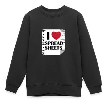 Liebes-Spread-Blätter Abschlussprüfer Gift - Kinder Premium Organic Sweatshirt - Schwarz - Vorne - AI Model Kid Female (0cm)
