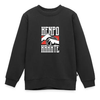 Kenpo Karate Martial Artist Poison - Kids Premium Organic Sweatshirt - black - Front - AI Model Kid Female (0cm)