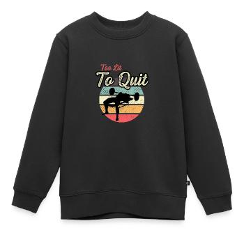 Illuminé pour arrêter le poison de la personne en forme et en bonne santé - Sweat Premium enfant bio - noir - Devant - AI Model Kid Female (0cm)