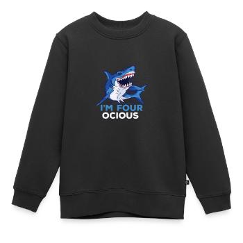 Hai Boys Kids 4ème jour - Sweat Premium enfant bio - noir - Devant - AI Model Kid Female (0cm)