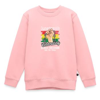 Juneteenth célèbre la liberté de citation noire drôle - Sweat Premium enfant bio - rose - Devant - AI Model Kid Female (0cm)