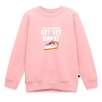 Backshow britannique Back Tees - Sweat Premium enfant bio - rose - Devant - AI Model Kid Female (0cm)