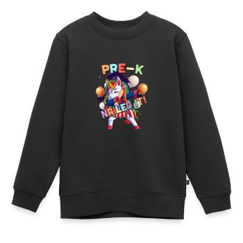 Tupfen Sie ein Einhorn vor dem K-Abschlussklasse 2 - Kinder Premium Organic Sweatshirt - Schwarz - Vorne - AI Model Kid Female (0cm)