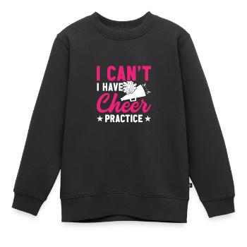 Je ne peux pas m’entraîner à encourager - Sweat Premium enfant bio - noir - Devant - AI Model Kid Female (0cm)