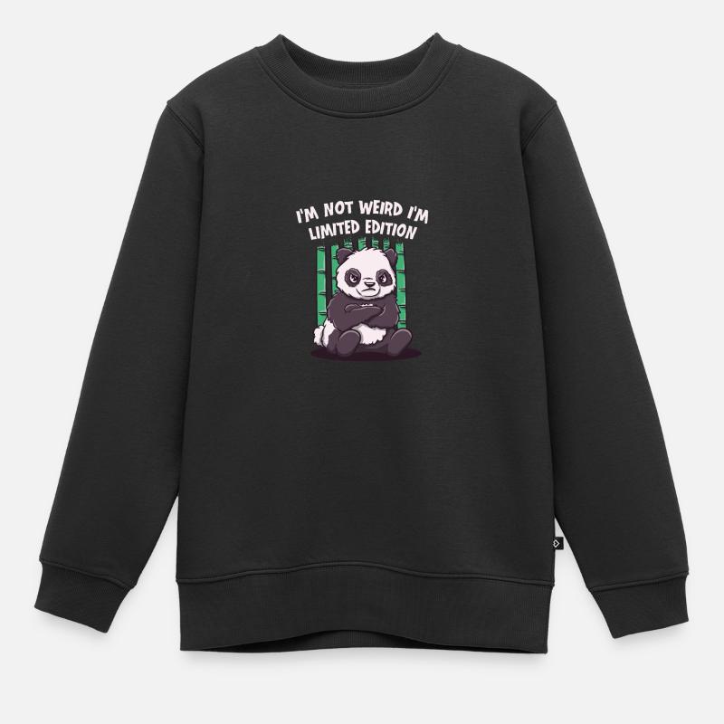 Je ne suis pas bizarre drôle sarcastique Hum - Sweat Premium enfant bio - noir