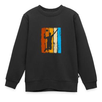 Badminton Badminton Joueur de badminton - Sweat Premium enfant bio - noir - Devant - AI Model Kid Female (0cm)