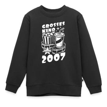 Großes Kino 2007 Geburtstag Geschenk - Kinder Premium Organic Sweatshirt - Schwarz - Vorne - AI Model Kid Female (0cm)