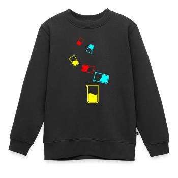 Reagenzglas chemie - Kinder Premium Organic Sweatshirt - Schwarz - Vorne - AI Model Kid Female (0cm)
