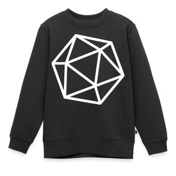 Geometrie Form Linien - Kinder Premium Organic Sweatshirt - Schwarz - Vorne - AI Model Kid Female (0cm)