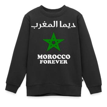 Maroc - Maroc - Maroc pour toujours - Sweat Premium enfant bio - noir - Devant - AI Model Kid Female (0cm)
