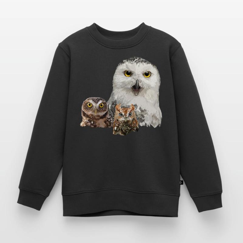 Eule, Eule und Eule Kinder Premium Organic Sweatshirt