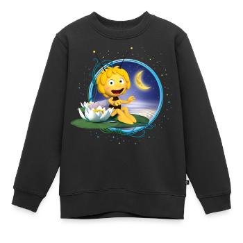 Biene Maja Mondschein - Kinder Premium Organic Sweatshirt - Schwarz - Vorne - AI Model Kid Female (0cm)