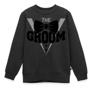The Groom - Ehe - Kinder Premium Organic Sweatshirt - Schwarz - Vorne - AI Model Kid Female (0cm)