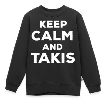Tragen wir diesen lustigen Kassen Sie ruhig und es - Kinder Premium Organic Sweatshirt - Schwarz - Vorne - AI Model Kid Female (0cm)