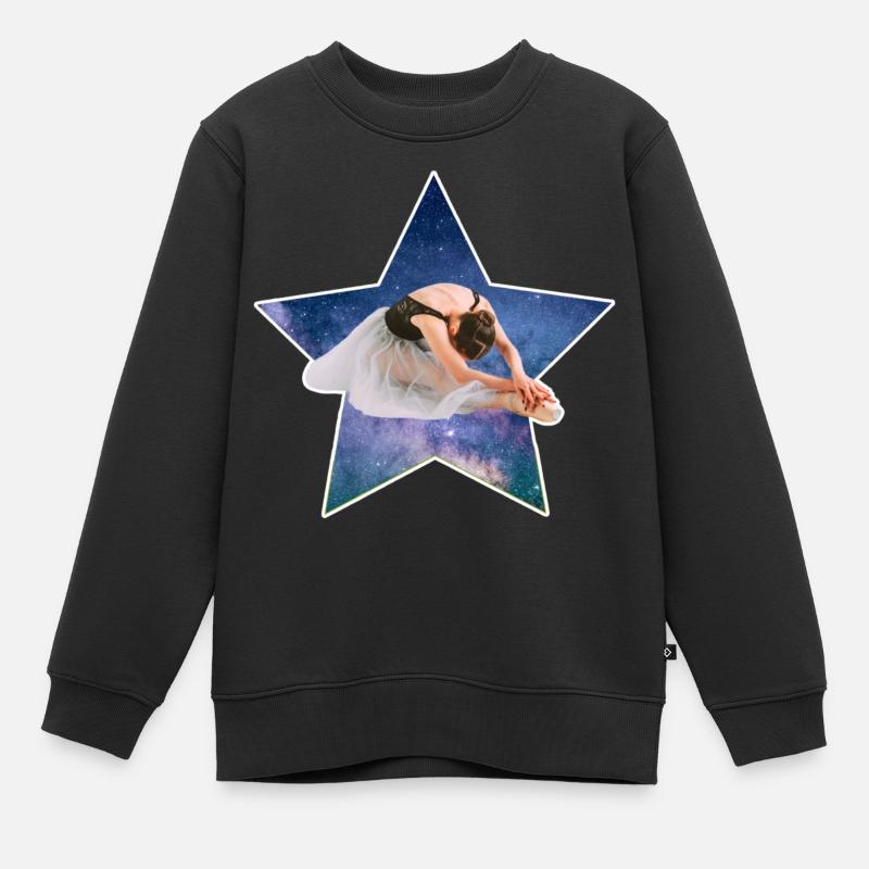 Danseuse étoile - Sweat Premium enfant bio - noir