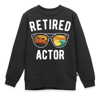 Glückseligkeit im Ruhestand: Hollywood-Ikone im - Kinder Premium Organic Sweatshirt - Schwarz - Vorne - AI Model Kid Female (0cm)