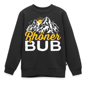 Rhöner Bub - Region Rhön Gebirge - Kinder Premium Organic Sweatshirt - Schwarz - Vorne - AI Model Kid Female (0cm)