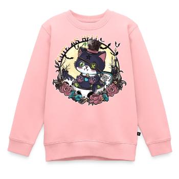 Das Erwachen von Catleman Jack - Kinder Premium Organic Sweatshirt - Rosa - Vorne - AI Model Kid Female (0cm)