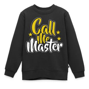 Diplôme de Master Diplôme Université - Sweat Premium enfant bio - noir - Devant - AI Model Kid Female (0cm)