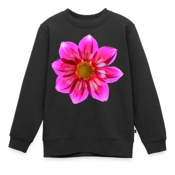 Ombre de Dahlia - Sweat Premium enfant bio - noir - Devant - AI Model Kid Female (0cm)