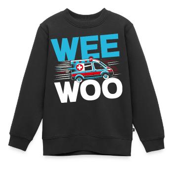 Wee Woo Krankenwagenfahrer Rettungssanitäter Rettungssanitäter - Kinder Premium Organic Sweatshirt - Schwarz - Vorne - AI Model Kid Female (0cm)