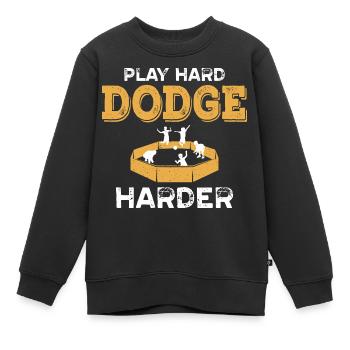 Spielen Sie Hard Harder In Gaga Ball - Kinder Premium Organic Sweatshirt - Schwarz - Vorne - AI Model Kid Female (0cm)