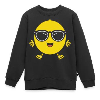 Lemon - Kids Premium Organic Sweatshirt - black - Front - AI Model Kid Female (0cm)