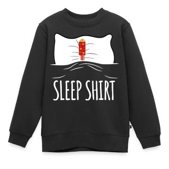 Chemise de nuit pour le réveillon du Nouvel An - Sweat Premium enfant bio - noir - Devant - AI Model Kid Female (0cm)