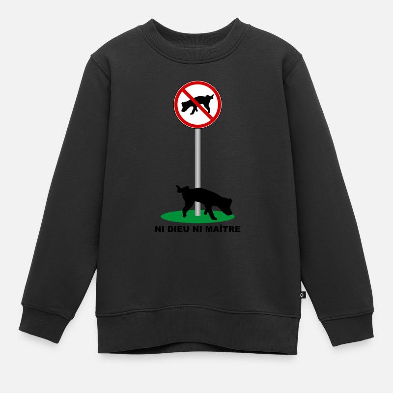 Humour Canin - Sweat Premium enfant bio - noir