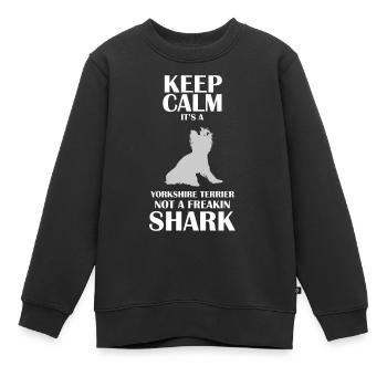 Yorkshire Terrier - Kinder Premium Organic Sweatshirt - Schwarz - Vorne - AI Model Kid Female (0cm)