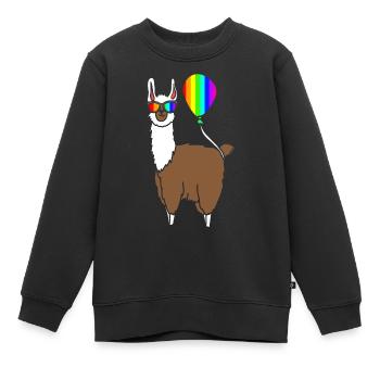 LGBT - Kinder Premium Organic Sweatshirt - Schwarz - Vorne - AI Model Kid Female (0cm)