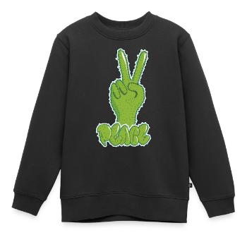 Street art - Kinder Premium Organic Sweatshirt - Schwarz - Vorne - AI Model Kid Female (0cm)