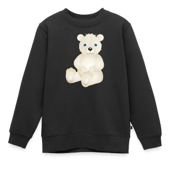 zauberhafter Eisbär als tierischer Begleiter - Kinder Premium Organic Sweatshirt - Schwarz - Vorne - AI Model Kid Female (0cm)