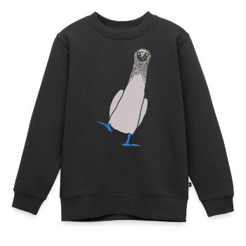 Tölpel - Kinder Premium Organic Sweatshirt - Schwarz - Vorne - AI Model Kid Female (0cm)