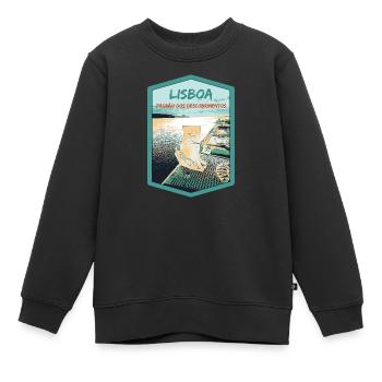 Monument aux Découvertes, Belém, Lisbonne - Sweat Premium enfant bio - noir - Devant - AI Model Kid Female (0cm)
