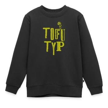Tofu Typ 2 - Kinder Premium Organic Sweatshirt - Schwarz - Vorne - AI Model Kid Female (0cm)