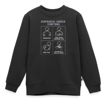 Krebs Speiseröhre Chemo Krebs-Überlebender - Kinder Premium Organic Sweatshirt - Schwarz - Vorne - AI Model Kid Female (0cm)