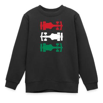 Formula Hungary Formel Racing Ungarn - Kinder Premium Organic Sweatshirt - Schwarz - Vorne - AI Model Kid Female (0cm)