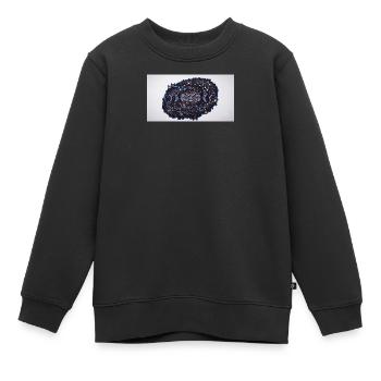 Mondphasen-Sternbild Mosaik - Kinder Premium Organic Sweatshirt - Schwarz - Vorne - AI Model Kid Female (0cm)