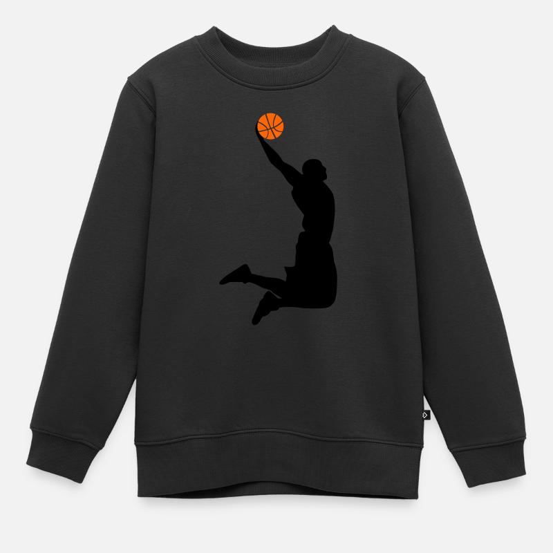 Super-Dunk - Kinder Premium Organic Sweatshirt - Schwarz