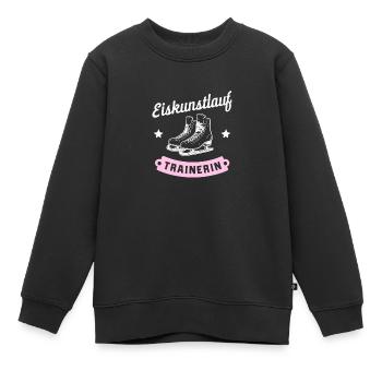 Eiskunstlauf-Trainerin Eisprinzessin Fanartikel - Kinder Premium Organic Sweatshirt - Schwarz - Vorne - AI Model Kid Female (0cm)