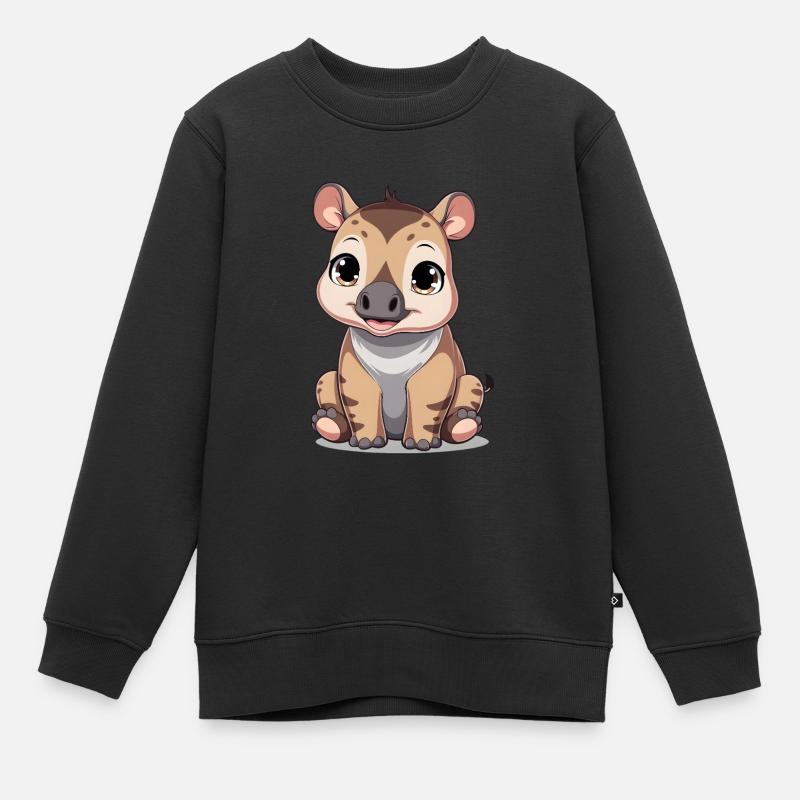 Bébé tapir - Sweat Premium enfant bio - noir