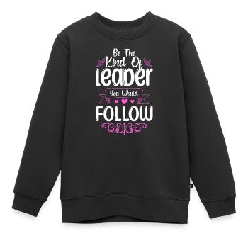 Boss Büro Firma Angestellter - Kinder Premium Organic Sweatshirt - Schwarz - Vorne - AI Model Kid Female (0cm)