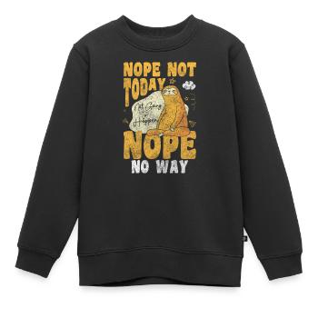 Schlafmütze Träumen Ausruhen Kissen - Kinder Premium Organic Sweatshirt - Schwarz - Vorne - AI Model Kid Female (0cm)