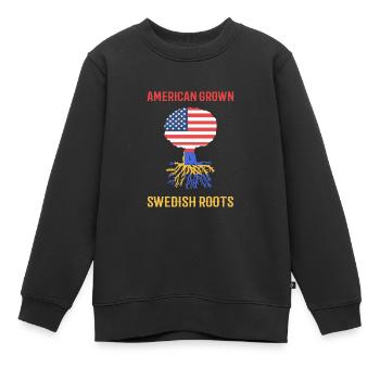 Schweden Schwedisch - Kinder Premium Organic Sweatshirt - Schwarz - Vorne - AI Model Kid Female (0cm)
