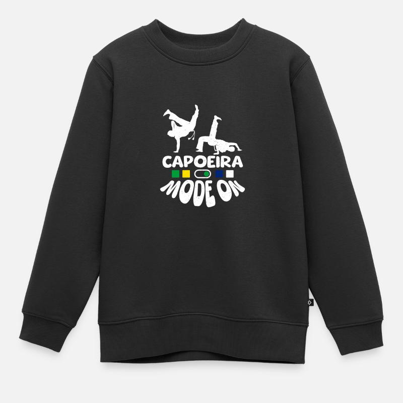 Capoeira mode on - Kinder Premium Organic Sweatshirt - Schwarz