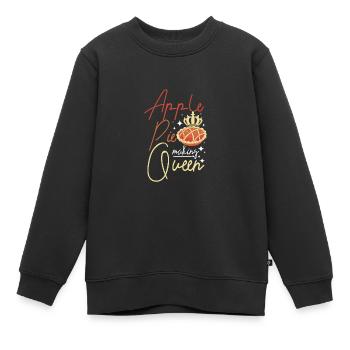 Apple pie making queen - Kinder Premium Organic Sweatshirt - Schwarz - Vorne - AI Model Kid Female (0cm)