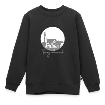 Tangermünde,kreis,altstadt,kreis,skyline - Kinder Premium Organic Sweatshirt - Schwarz - Vorne - AI Model Kid Female (0cm)